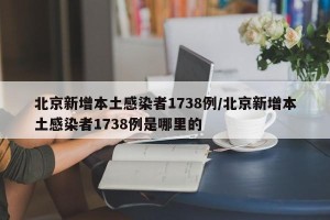 北京新增本土感染者1738例/北京新增本土感染者1738例是哪里的