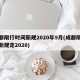 成都限行时间新规2020年9月(成都限行最新规定2020)