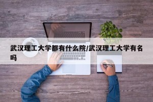 武汉理工大学都有什么院/武汉理工大学有名吗