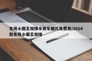 东风小霸王双排小货车图片及费用/2024款东风小霸王双排