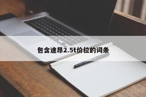 包含途昂2.5t价位的词条